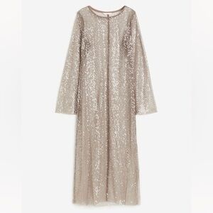 H&M Sequin Mesh Dress Size M